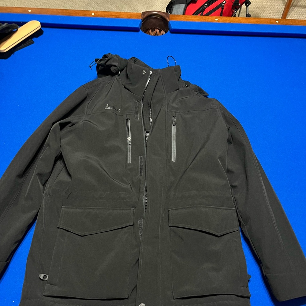 ZeroXposur Black Performance Jacket Weather-Resistant High Collar
